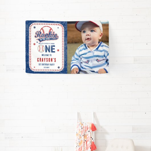 Honkbal Rookie van het Jaar 1e Verjaardagsfeest Spandoek (Insitu)