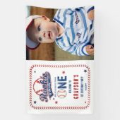 Honkbal Rookie van het Jaar 1e Verjaardagsfeest Spandoek (Verticaal)