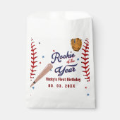 Honkbal Rookie van het Jaar Baseball 1e verjaardag Bedankzakje (Voorkant)