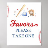 Honkbal Rookie Verjaardagsfeestvoorteken Poster (Voorkant)