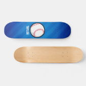 Honkbal; Royal Blue Stripes Skateboard (Horizontaal)