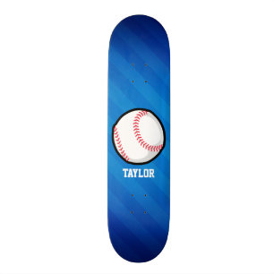 Honkbal; Royal Blue Stripes Skateboard