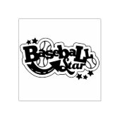 Honkbal Rubberstempel (Afrduk)