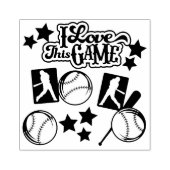 Honkbal Rubberstempel (Afrduk)