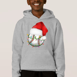 Honkbal Santa Hat Hoodie