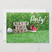 Honkbal save the date Feest Kaart (Voorkant)