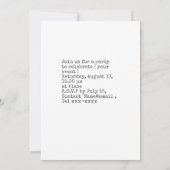 Honkbal save the date kaart (Achterkant)