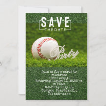 Honkbal save the date voor feest