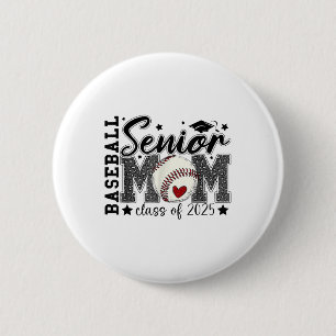 Honkbal Senior Mom CL van 2025 Afstuderen Moeders Ronde Button 5,7 Cm