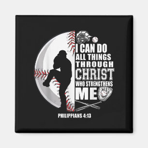 Honkbal-shirt Kinder meisjes Christelijk Jesus Boy Magneet