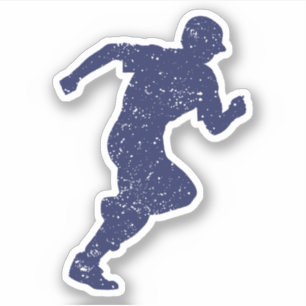 Honkbal silhouet - running boy sticker