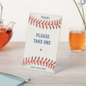 Honkbal Softbal Party Favor Neem Een Baby shower Reclamebord Met Voetstuk (Insitu)