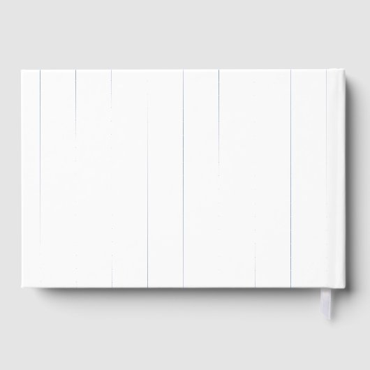 Honkbal Softbal Sport Hart Pinstripe Bruiloft Gastenboek (Achterkant)