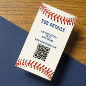 Honkbal Softbal Sport QR Code Bruiloft Details Informatiekaartje