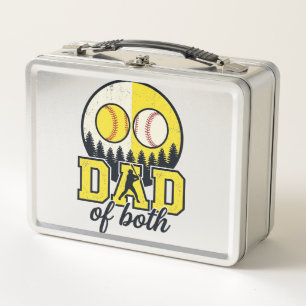 Honkbal Softbal Vader van Beide Vintage Vector Ont