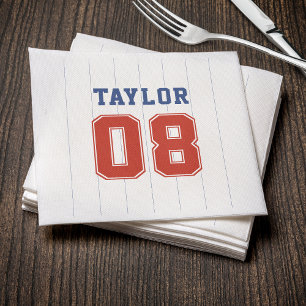 Honkbal Softball Sport Pinstripe Verjaardagsfeest Servet