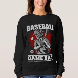 Honkbal spel dag honkbalknuppel liefhebbers voor m trui