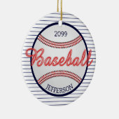 Honkbal Sport Bar Kerst Ornament (Rechts)