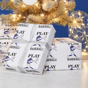 Honkbal Sport Coach speler Verjaardag Cadeaupapier