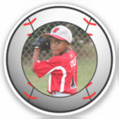 Honkbal Sport Foto Sticker (Voorkant)