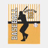 Honkbal ⚾ Sport - Goud Fleece Deken (Voorkant)