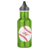 Honkbal Sport Schattigee Kinder waterfles met naam Waterfles (Links)