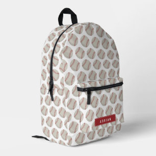 Honkbal Sport School Gepersonaliseerde naam Bedrukte Rugzak