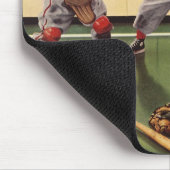  honkbal sportteam, jongens ruwbouw muismat (Hoek)