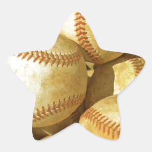 Honkbal Ster Sticker