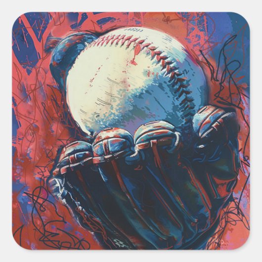 Honkbal sticker (Voorkant)