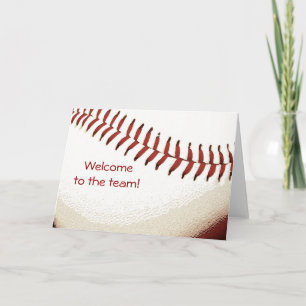 Honkbal Stitching Welkom bij de Team Card Kaart