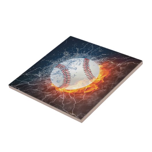 honkbal tegeltje (Zijkant)