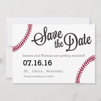 Honkbal thema Save the Date