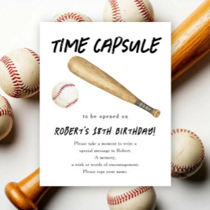 Honkbal Tijd Capsule 1e verjaardag Poster