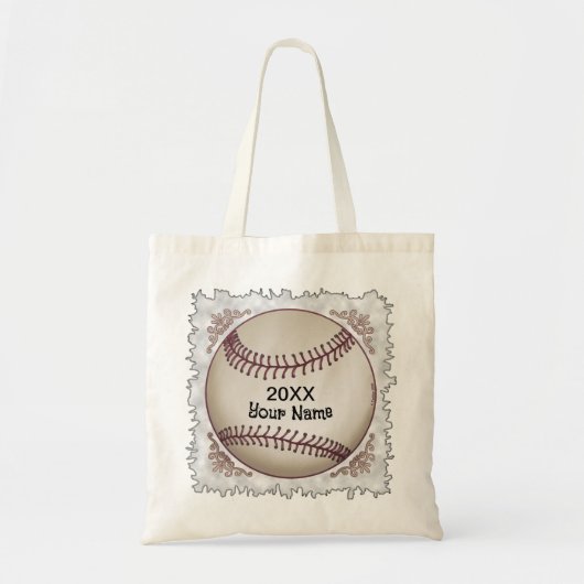 Honkbal Tote Bag (Voorkant)