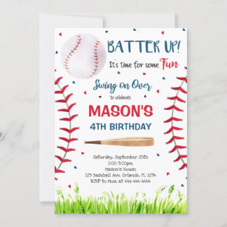 Honkbal uitnodiging, Honkbal Kaart