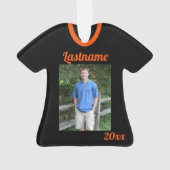 Honkbal uniform met foto ornament (achterkant)