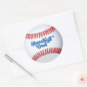 Honkbal Vader Cadeau Sticker (Envelop)
