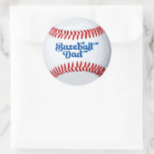 Honkbal Vader Cadeau Sticker (Tas)