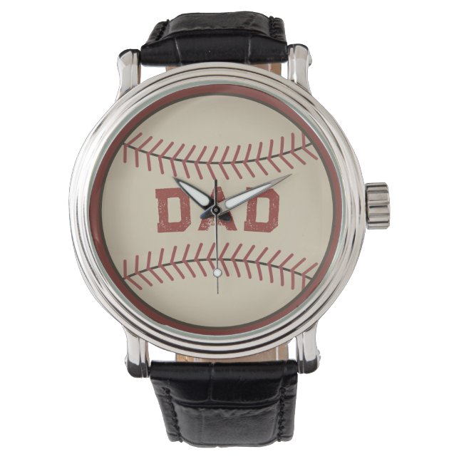 Honkbal Vader Horloge (Voorkant)