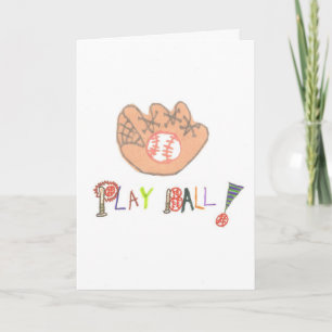 Honkbal Vaderdagkaart Speel Honkbal Kaart