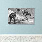 honkbal van Thure De Thulstrup, 1885 Canvas Afdruk (Insitu (Houten vloer))