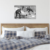 honkbal van Thure De Thulstrup, 1885 Canvas Afdruk (Insitu (Slaapkamer))