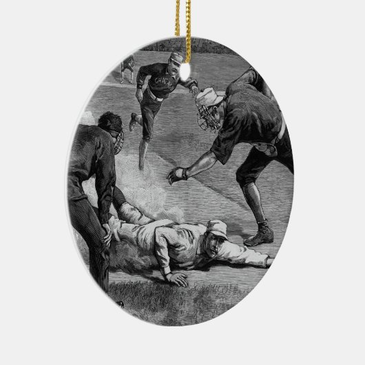  honkbal van Thure De Thulstrup, 1885 Keramisch Ornament (Rechts)