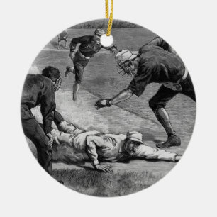  honkbal van Thure De Thulstrup, 1885 Keramisch Ornament