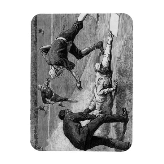 honkbal van Thure De Thulstrup, 1885 Magneet (Verticaal)