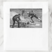 honkbal van Thure De Thulstrup, 1885 Rechthoekige Sticker (Tas)