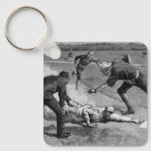  honkbal van Thure De Thulstrup, 1885 Sleutelhanger (Voorkant)