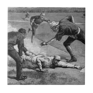  honkbal van Thure De Thulstrup, 1885 Tegeltje