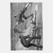  honkbal van Thure De Thulstrup, 1885 Theedoek (Verticaal)